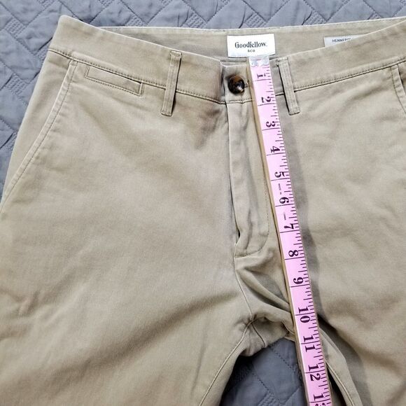 Goodfellow & Co Hennepin Chino Pants Mens 31x30 Brown Slim Fit Dark Wash - Picture 6 of 12